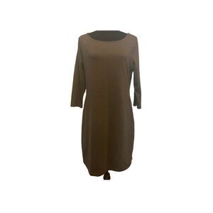 Old Navy Dark Gray Long Sleeve Knit Dress Size Large‎